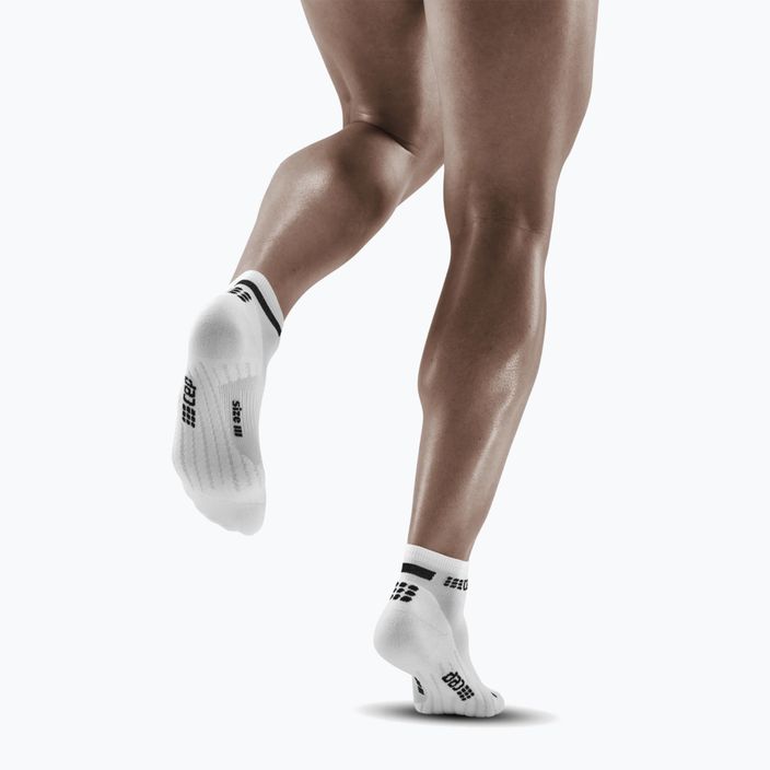 CEP Ανδρικές κάλτσες συμπίεσης για τρέξιμο 4.0 Low Cut Λευκό 6