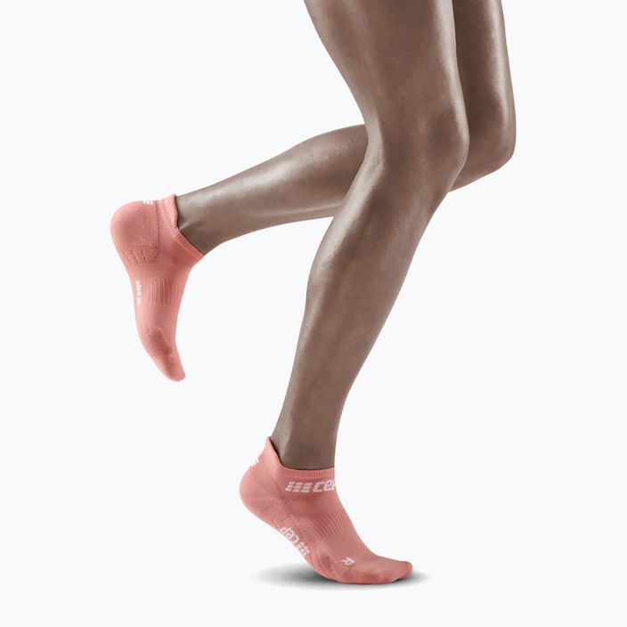 CEP Γυναικείες κάλτσες συμπίεσης για τρέξιμο 4.0 No Show rose 5