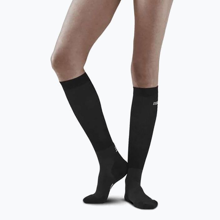 CEP Infrared Recovery γυναικείες κάλτσες συμπίεσης μαύρο/μαύρο 7