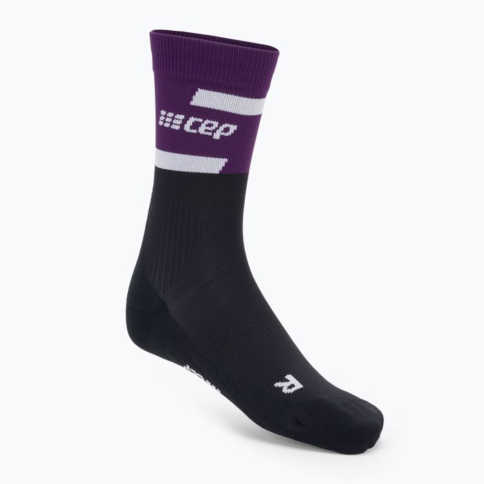 CEP Γυναικείες κάλτσες συμπίεσης για τρέξιμο 4.0 Mid Cut βιολετί/μαύρο 2