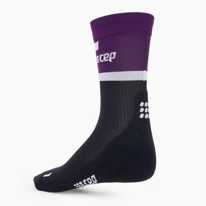 CEP Γυναικείες κάλτσες συμπίεσης για τρέξιμο 4.0 Mid Cut βιολετί/μαύρο 3