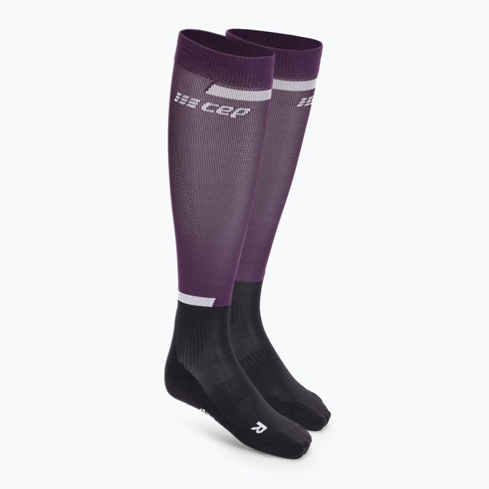 CEP Tall 4.0 γυναικείες κάλτσες συμπίεσης για τρέξιμο βιολετί/μαύρες