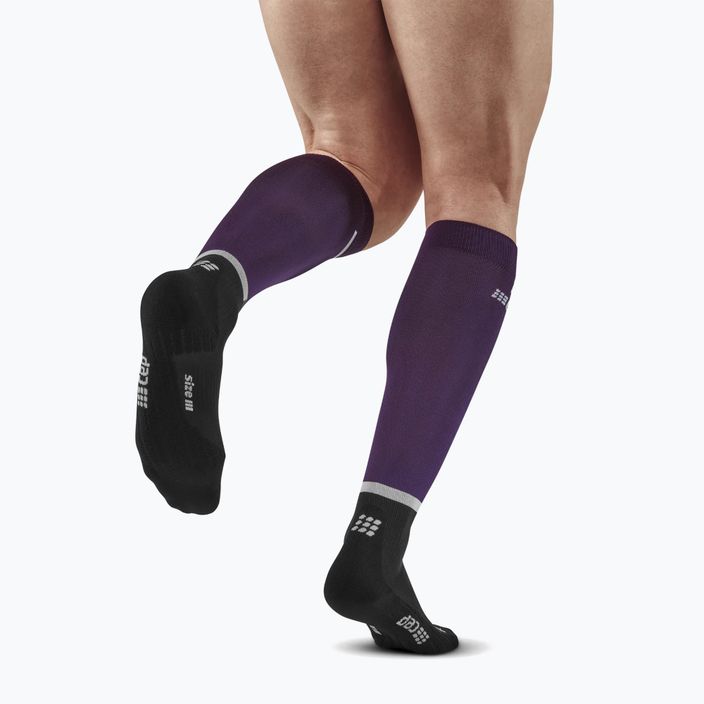 CEP Tall 4.0 ανδρικές κάλτσες συμπίεσης για τρέξιμο βιολετί/μαύρες 2