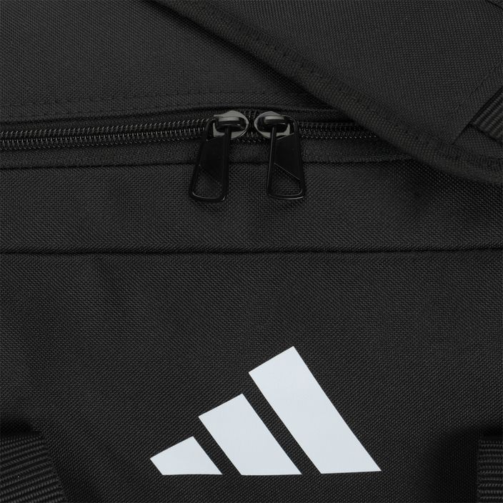 adidas Tiro 23 League Duffel Bag M μαύρη/λευκή τσάντα προπόνησης 4