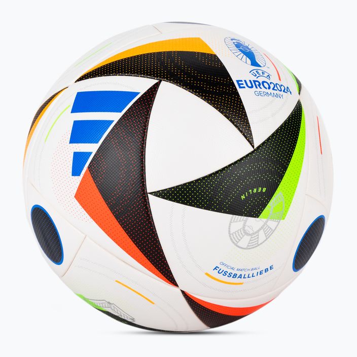 adidas Fussballliebe Competition Euro 2024 λευκό/μαύρο/λαμπερό μπλε μέγεθος 5 ποδοσφαίρου 2