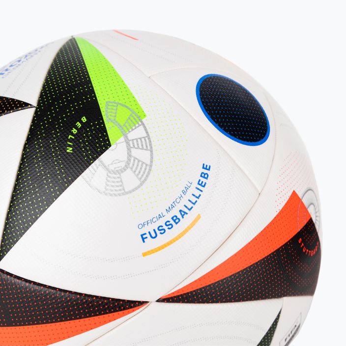 adidas Fussballliebe Competition Euro 2024 λευκό/μαύρο/λαμπερό μπλε μέγεθος 5 ποδοσφαίρου 3