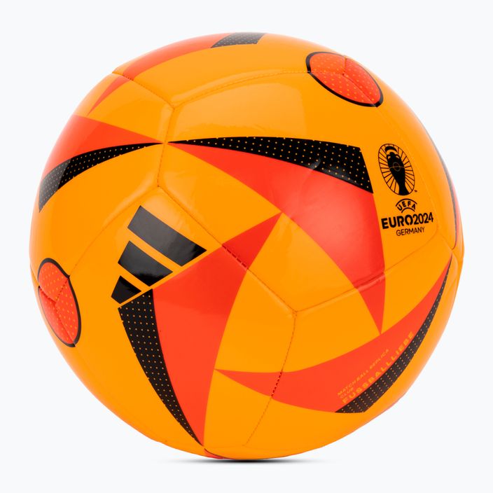 adidas Fussballiebe Club Euro 2024 ηλιακό χρυσό/ηλιακό κόκκινο/μαύρο ποδόσφαιρο μέγεθος 5 2