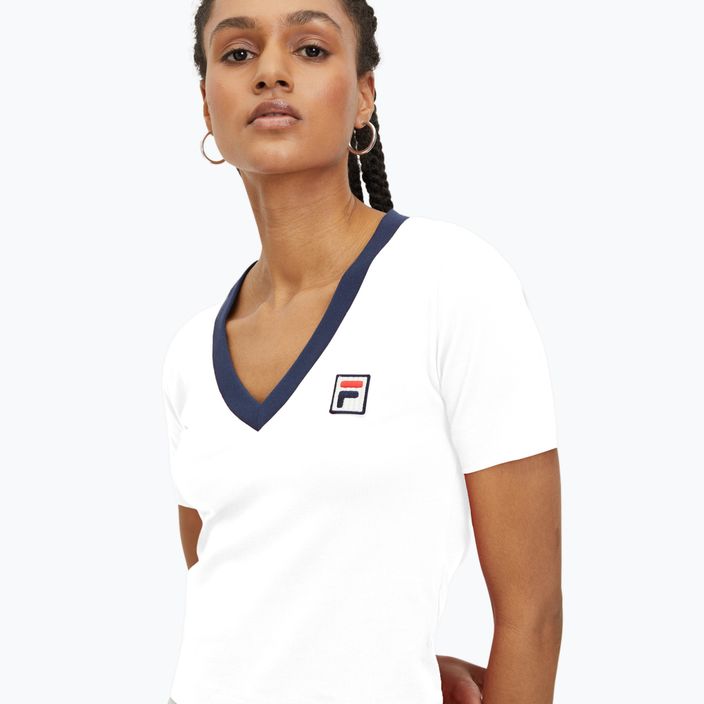 FILA γυναικείο t-shirt Ludhiana φωτεινό λευκό 4