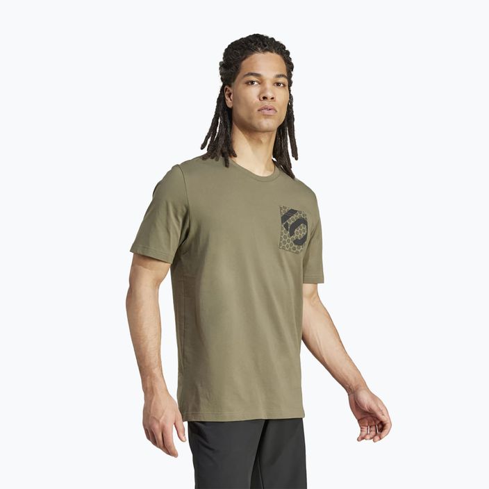 Ανδρικό μπλουζάκι adidas FIVE TEN Brand Of The Brave Tee olive strata ποδηλασία t-shirt 3