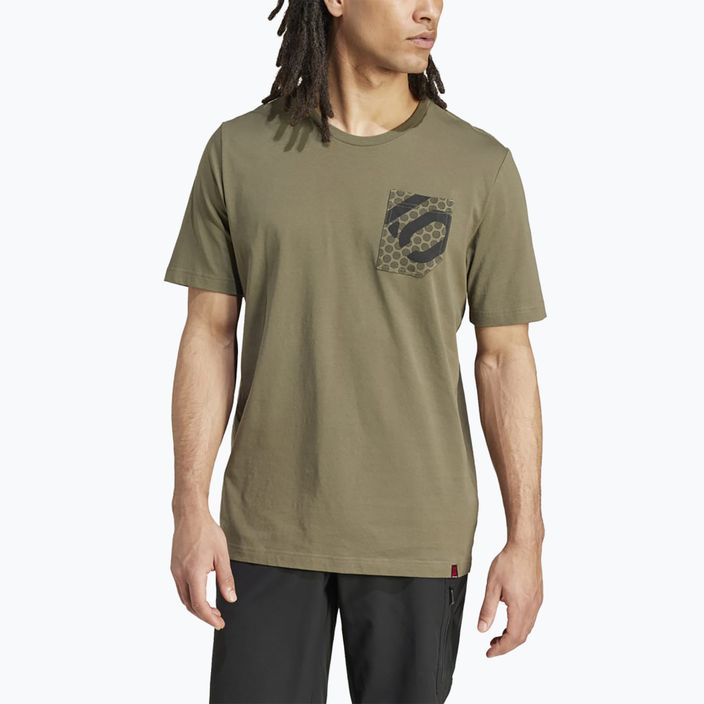 Ανδρικό μπλουζάκι adidas FIVE TEN Brand Of The Brave Tee olive strata ποδηλασία t-shirt 4