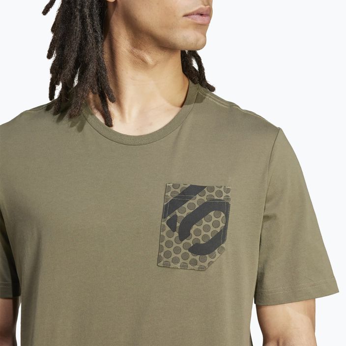 Ανδρικό μπλουζάκι adidas FIVE TEN Brand Of The Brave Tee olive strata ποδηλασία t-shirt 5