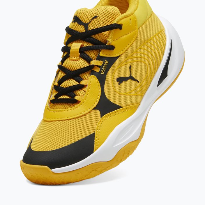 Παιδικά παπούτσια μπάσκετ PUMA Playmaker Pro JR yellow sizzle/puma blackl 5