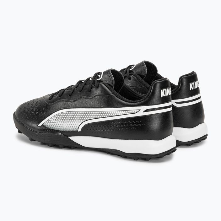 PUMA King Match TT ανδρικά ποδοσφαιρικά παπούτσια puma μαύρο/puma λευκό 3