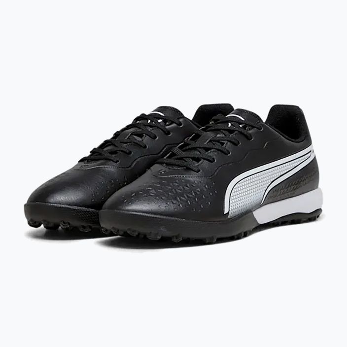 PUMA King Match TT ανδρικά ποδοσφαιρικά παπούτσια puma μαύρο/puma λευκό 13