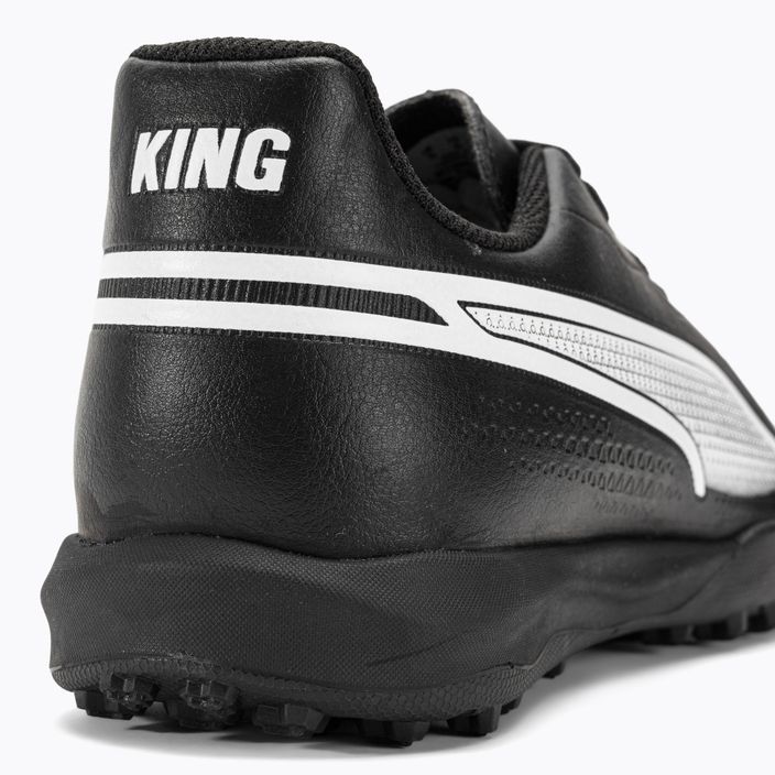 PUMA King Match TT Jr παιδικά ποδοσφαιρικά παπούτσια puma μαύρο/puma λευκό 9