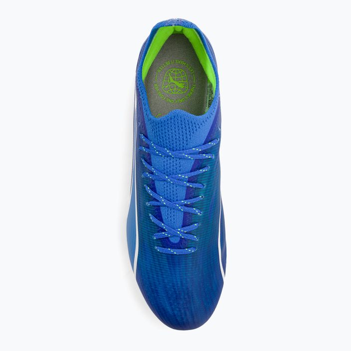 PUMA Ultra Ultimate FG/AG ανδρικά ποδοσφαιρικά παπούτσια ultra blue/puma white/pro green 6