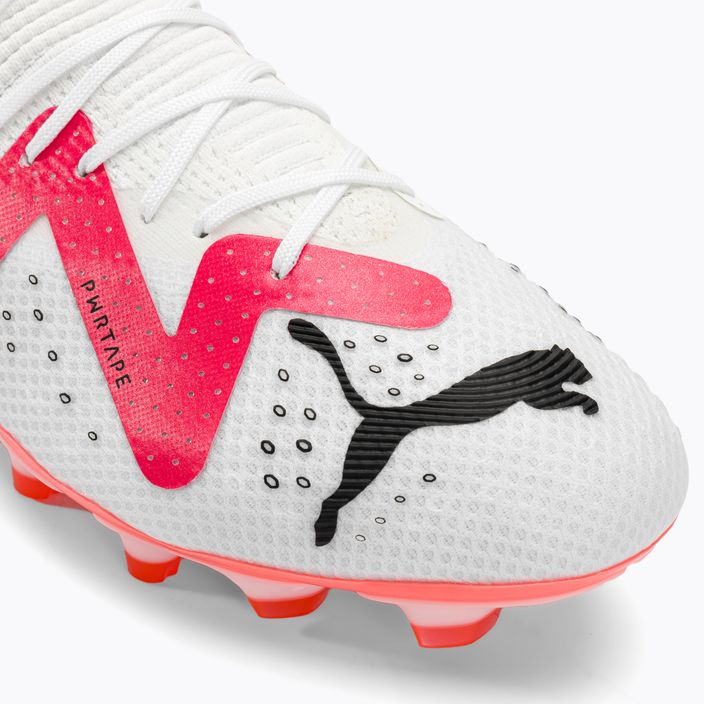 Ανδρικά ποδοσφαιρικά παπούτσια PUMA Future Pro FG/AG puma white/puma black/fire orchid 9