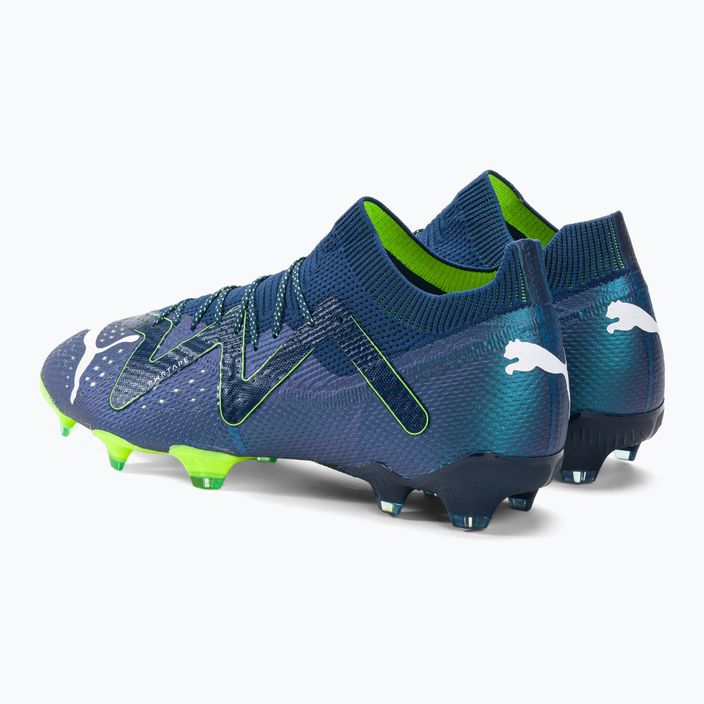PUMA Ultimate FG/AG ανδρικές μπότες ποδοσφαίρου περσικό μπλε/puma λευκό/pro πράσινο 3