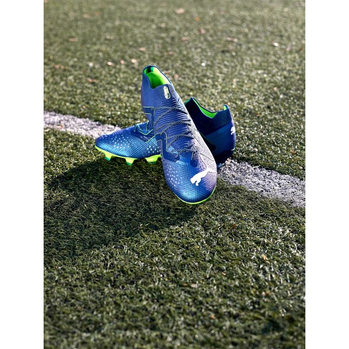 PUMA Ultimate FG/AG ανδρικές μπότες ποδοσφαίρου περσικό μπλε/puma λευκό/pro πράσινο 13