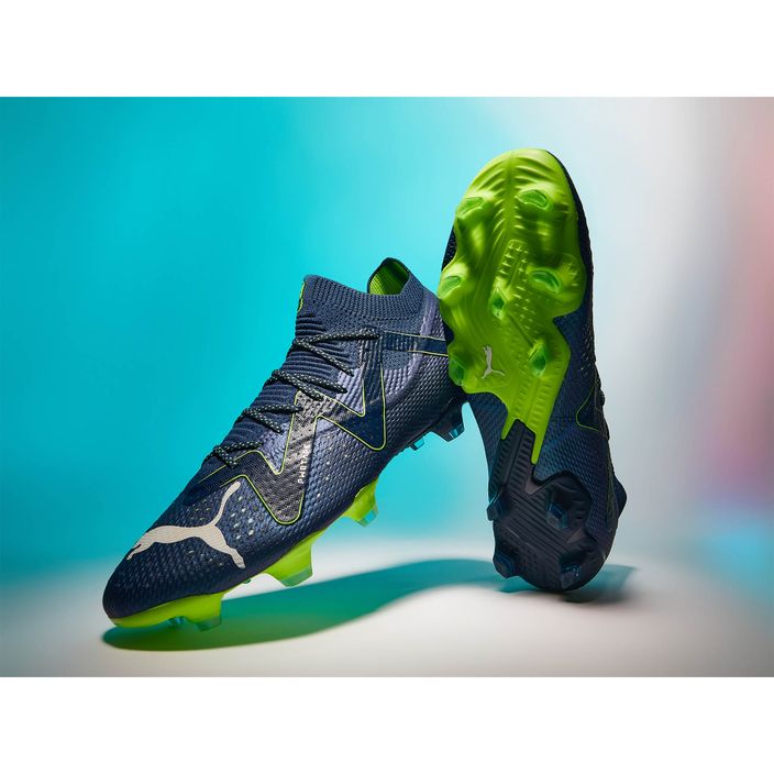 PUMA Ultimate FG/AG ανδρικές μπότες ποδοσφαίρου περσικό μπλε/puma λευκό/pro πράσινο 15
