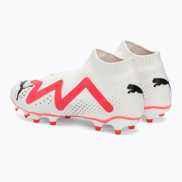 PUMA Future Match+ Ll FG/AG ανδρικά ποδοσφαιρικά παπούτσια puma λευκό/puma μαύρο/fire orchid 3