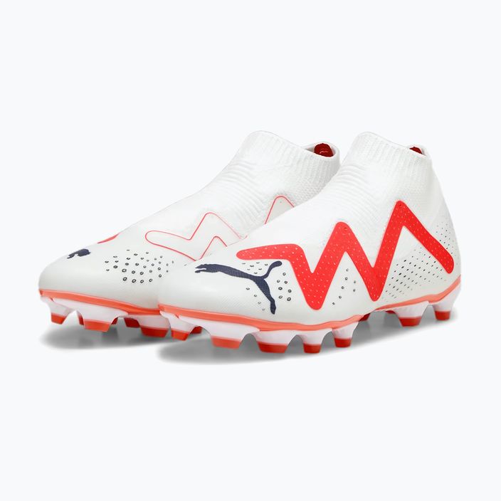 PUMA Future Match+ Ll FG/AG ανδρικά ποδοσφαιρικά παπούτσια puma λευκό/puma μαύρο/fire orchid 13