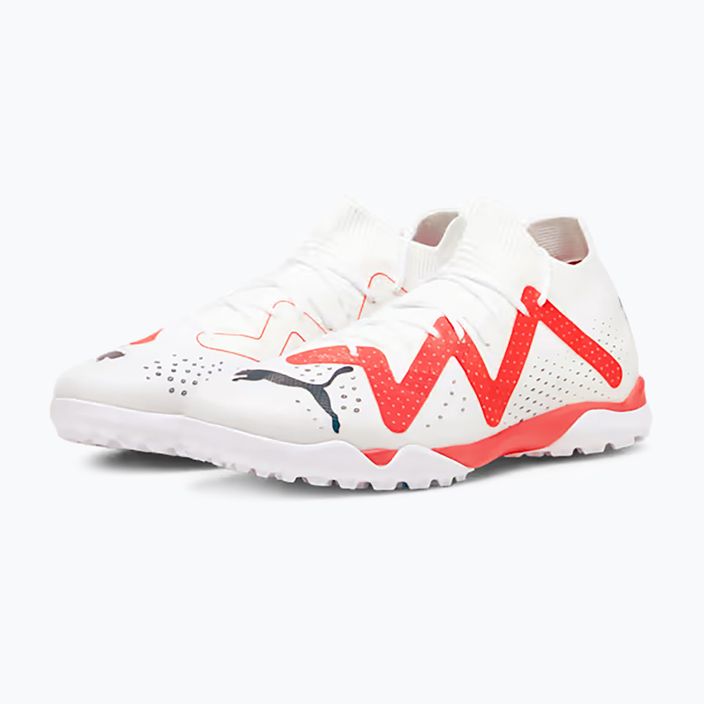 PUMA Future Match TT ανδρικά ποδοσφαιρικά παπούτσια puma λευκό/puma μαύρο/fire orchid 13
