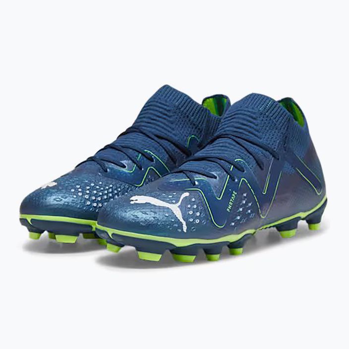 PUMA Future Pro FG/AG Jr παιδικές μπότες ποδοσφαίρου περσικό μπλε/puma λευκό/pro πράσινο 8