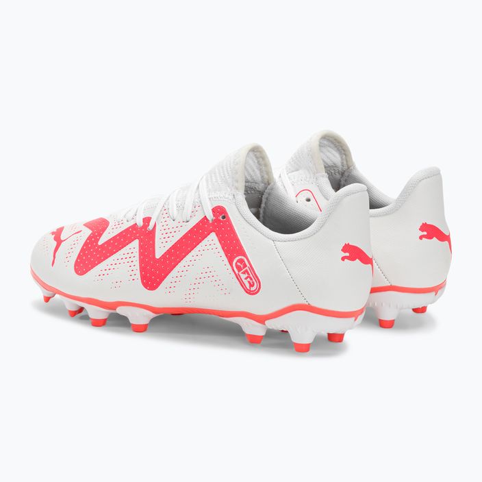 PUMA Future Play FG/AG Jr παιδικές μπότες ποδοσφαίρου puma λευκό/φωτιά ορχιδέα 3