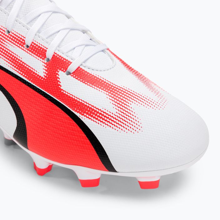 Ανδρικά ποδοσφαιρικά παπούτσια PUMA Ultra Play FG/AG puma white/puma black/fire orchid 7
