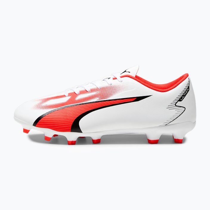 Ανδρικά ποδοσφαιρικά παπούτσια PUMA Ultra Play FG/AG puma white/puma black/fire orchid 11