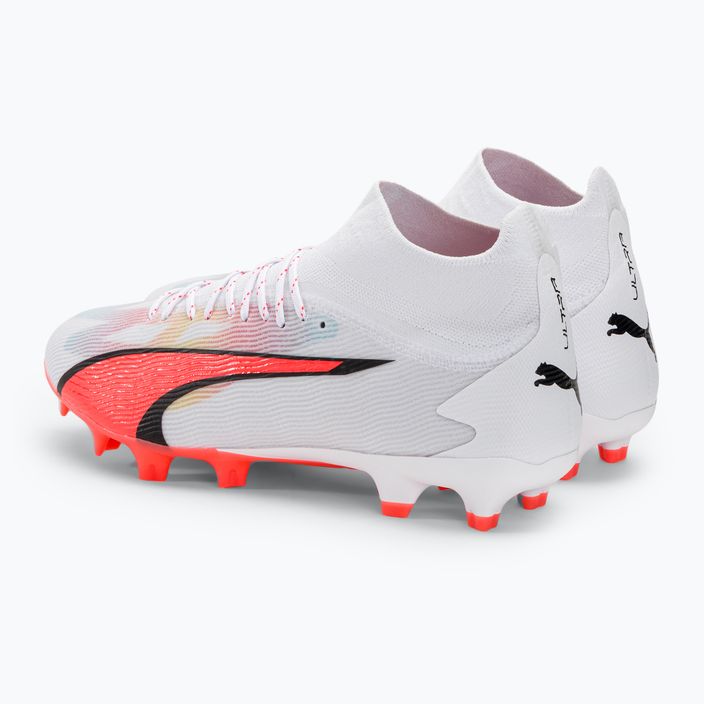 Ανδρικά ποδοσφαιρικά παπούτσια PUMA Ultra Pro FG/AG puma λευκό/puma μαύρο/fire orchid 3
