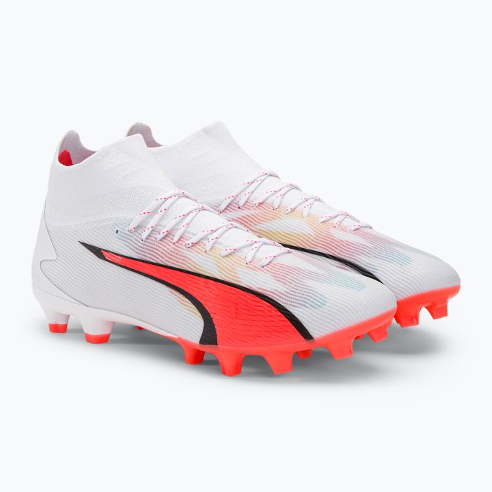 Ανδρικά ποδοσφαιρικά παπούτσια PUMA Ultra Pro FG/AG puma λευκό/puma μαύρο/fire orchid 4