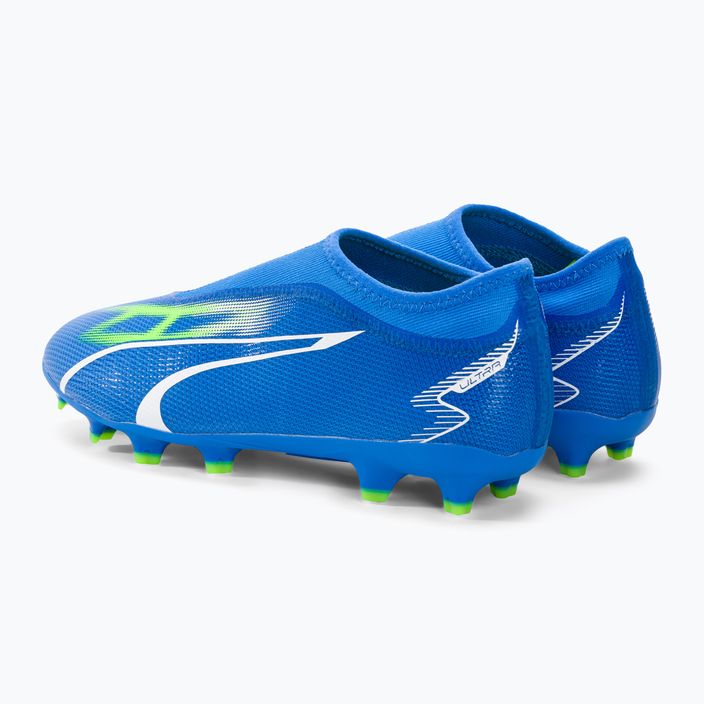 PUMA Ultra Match Ll FG/AG Jr παιδικά ποδοσφαιρικά παπούτσια ultra blue/puma white/pro green 3