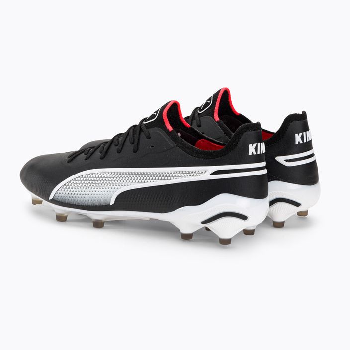 Ανδρικά ποδοσφαιρικά παπούτσια PUMA King Ultimate FG/AG puma μαύρο/puma λευκό 3