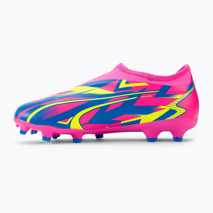 PUMA Ultra Match Ll Energy FG/AG Jr παιδικές μπότες ποδοσφαίρου φωτεινό ροζ/υψηλό μπλε/κίτρινο συναγερμός 10