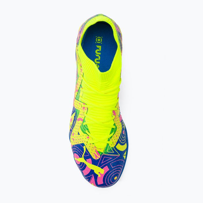 PUMA Future Match Energy TT ανδρικά ποδοσφαιρικά παπούτσια ultra blue/yellow alert/luminous pink 6