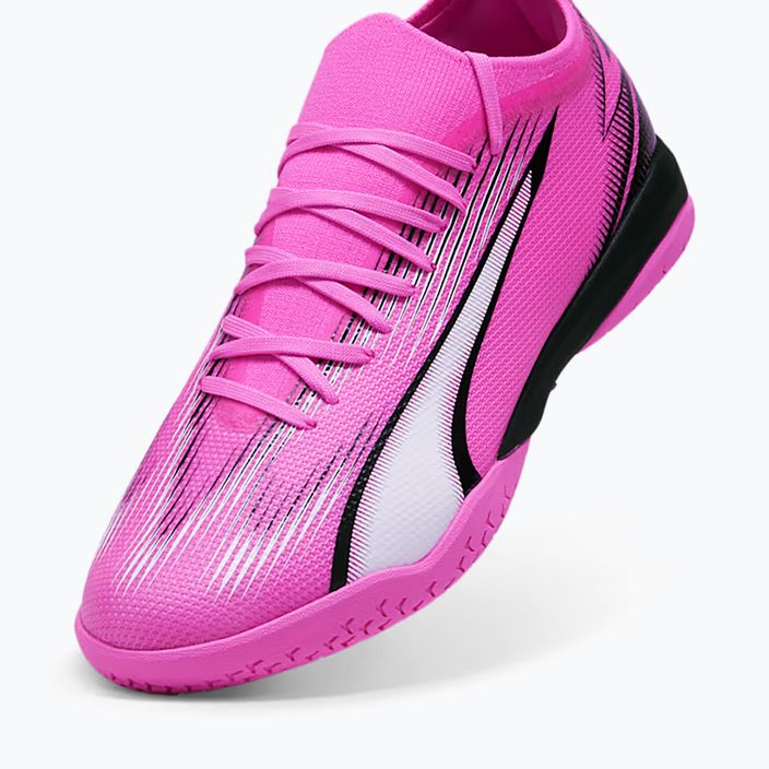 PUMA Ultra Match IT poison pink/puma white/puma black ποδοσφαιρικά παπούτσια 12