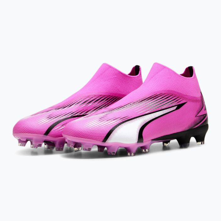 PUMA Ultra Match + LL FG/AG poison pink/puma white/puma black μπότες ποδοσφαίρου 10