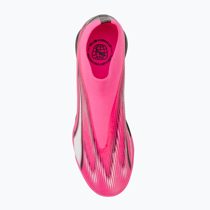 PUMA Ultra Match + LL TT poison pink/puma white/puma black ποδοσφαιρικά παπούτσια 5
