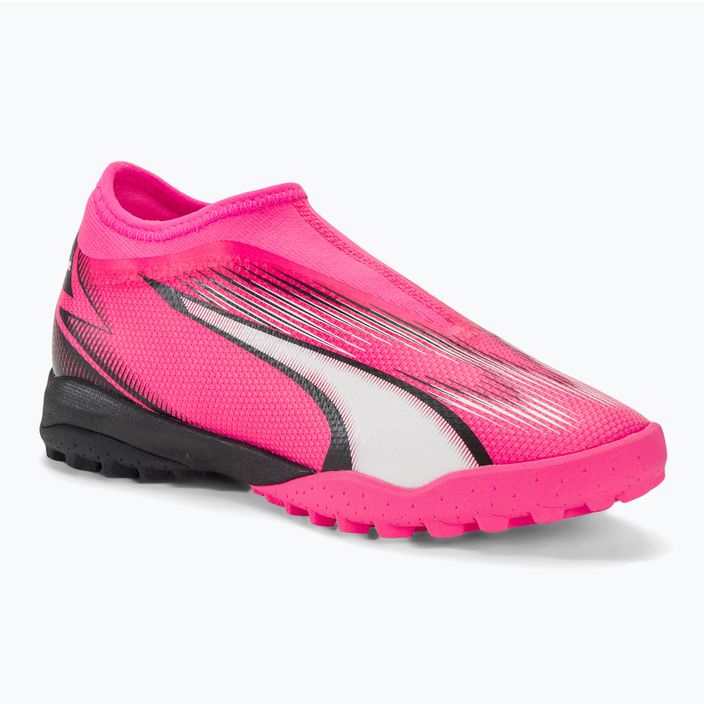 PUMA Ultra Match LL TT + Mid Jr ποδοσφαιρικά παπούτσια ποδοσφαίρου για παιδιά ροζ/λευκό/puma/puma μαύρο