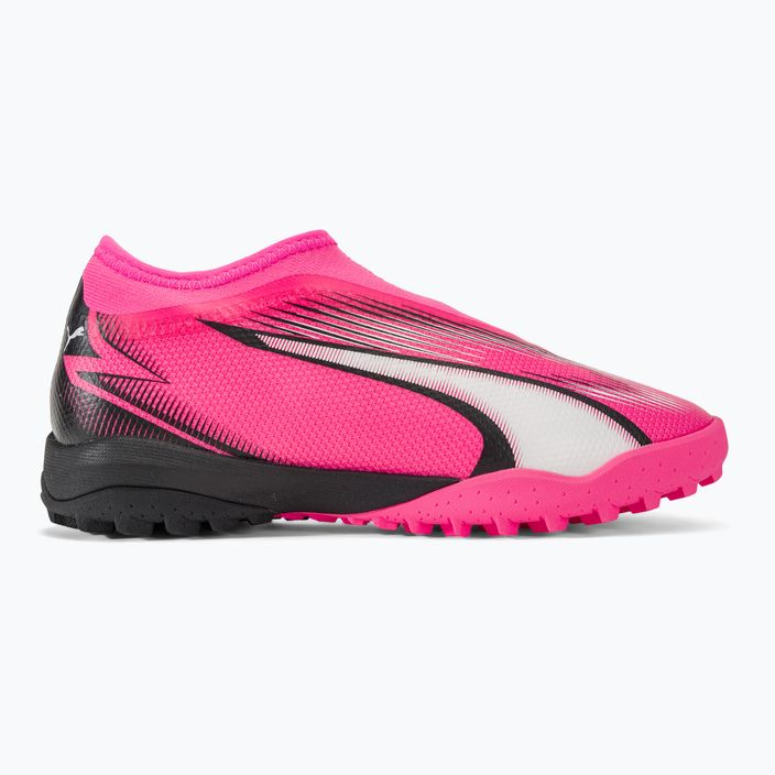 PUMA Ultra Match LL TT + Mid Jr ποδοσφαιρικά παπούτσια ποδοσφαίρου για παιδιά ροζ/λευκό/puma/puma μαύρο 2