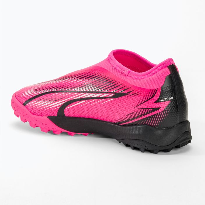 PUMA Ultra Match LL TT + Mid Jr ποδοσφαιρικά παπούτσια ποδοσφαίρου για παιδιά ροζ/λευκό/puma/puma μαύρο 3
