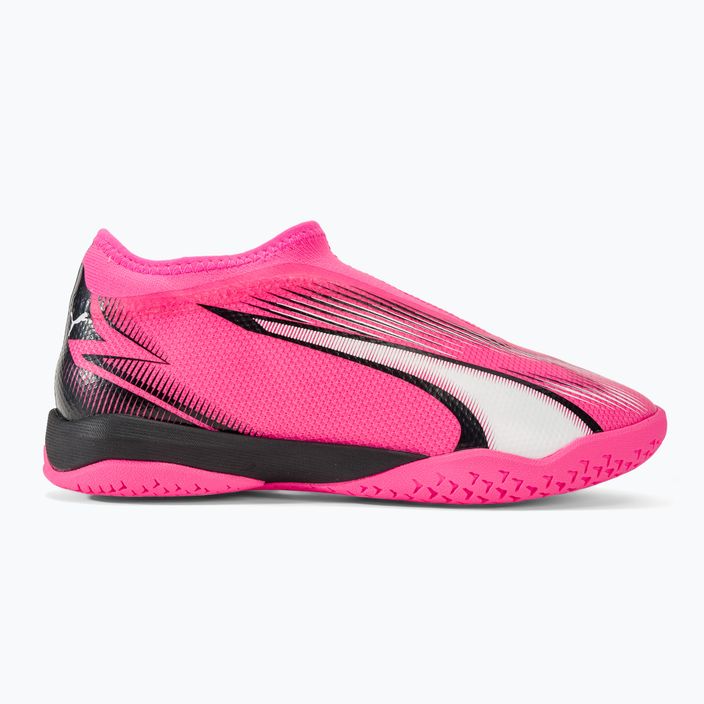PUMA Ultra Match LL IT+ Mid poison pink/puma white/puma black παιδικά ποδοσφαιρικά παπούτσια για παιδιά 2