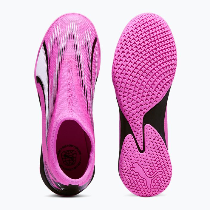 PUMA Ultra Match LL IT+ Mid poison pink/puma white/puma black παιδικά ποδοσφαιρικά παπούτσια για παιδιά 11