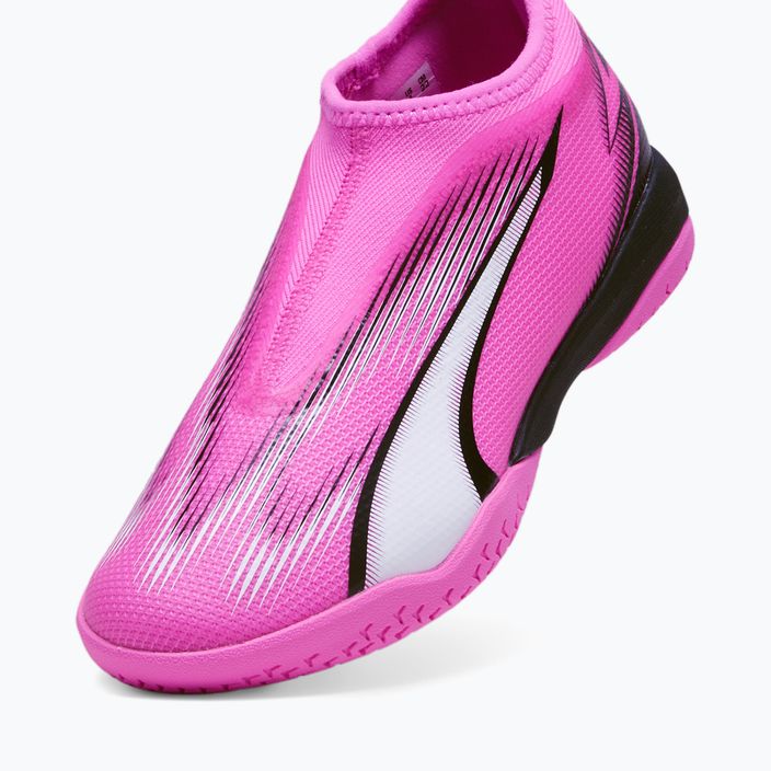 PUMA Ultra Match LL IT+ Mid poison pink/puma white/puma black παιδικά ποδοσφαιρικά παπούτσια για παιδιά 12