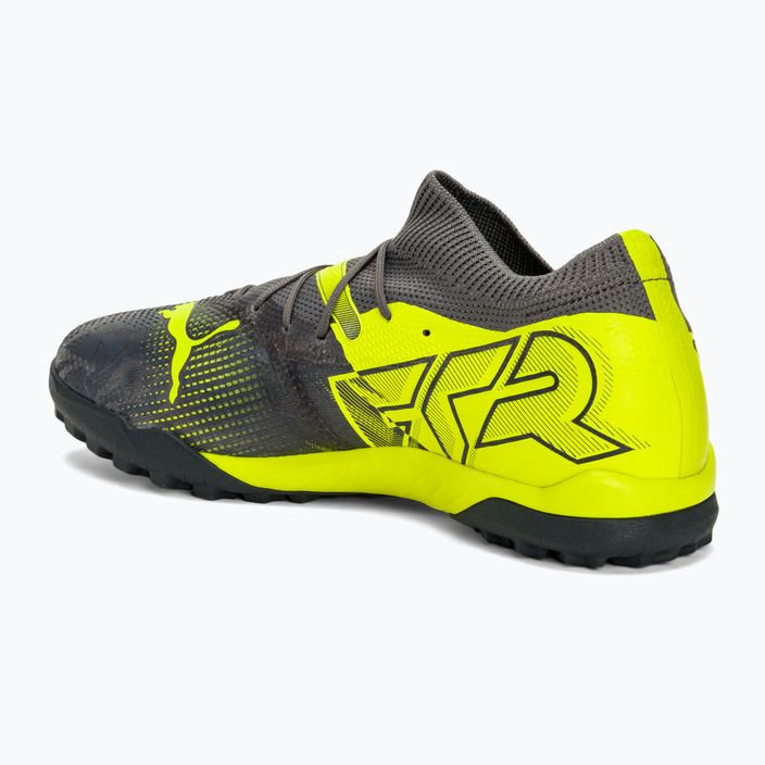 PUMA Future 7 Match Rush TT έντονο γκρι/κρύο σκούρο γκρι/ηλεκτρικό ασβέστη ποδοσφαιρικά παπούτσια 3