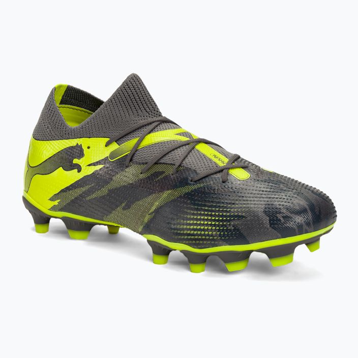 PUMA Future 7 Match Rush FG/AG έντονο γκρι/κρύο σκούρο γκρι/ηλεκτρικό ασβέστη ποδοσφαιρικά παπούτσια