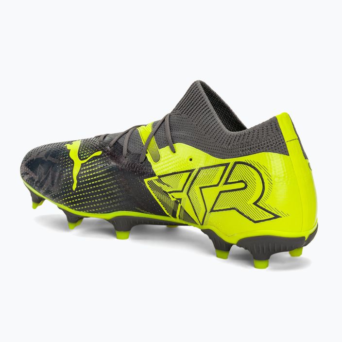 PUMA Future 7 Match Rush FG/AG έντονο γκρι/κρύο σκούρο γκρι/ηλεκτρικό ασβέστη ποδοσφαιρικά παπούτσια 3