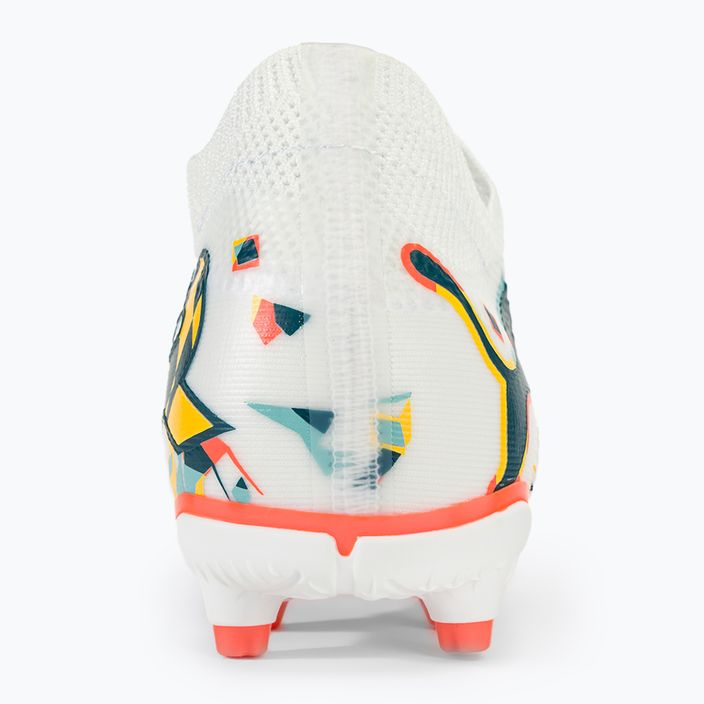 PUMA Future 7 Match Creativity FG/AG λευκό/ωκεάνιο τροπικό/τυρκουάζ surf/θερμότητα/ηλιακό ρεύμα παιδικά ποδοσφαιρικά παπούτσια 6